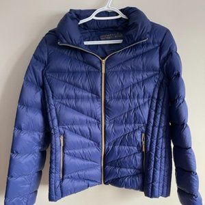 Michael Kors Royal Blue Ultra Light Weight Down-filled Jacket (Size L)